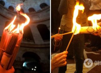 УПЦ МП привезли Благодатный огонь в Украину, ПЦУ ожидают его на Пасху