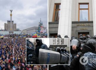 День Достоинства и Свободы: как 8 лет назад в Украине начинался Евромайдан. Фото и видео