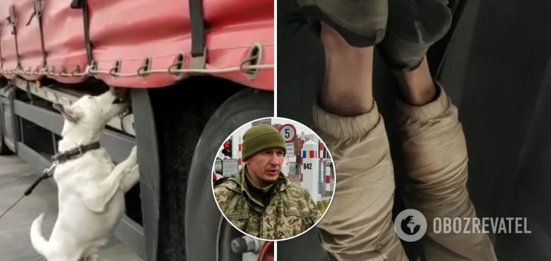 В Украину на запасном колесе грузовика въехал 18-летний афганец: его нашел пограничный пес. Видео