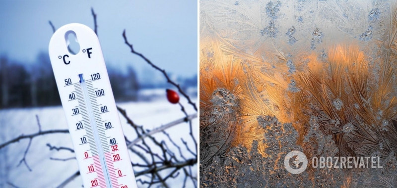 В Украине ударят сильные морозы: где в среду будет до -17. Карта