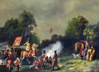 На Марсовом поле открылся проект «30 картин из жизни Петра Великого. 2022»