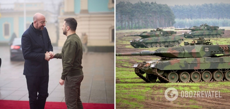 Польша, Финляндия, Португалия, Испания и другие страны готовы передать Украине танки — Зеленский на встрече с Мишелем