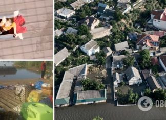 Сидят на крышах и чердаках без еды и молят о помощи: Олешки на Херсонщине уходят под воду