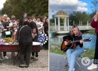 На Запорожье простились с молодыми певицами, погибшими вследствие ракетного удара РФ. Фото