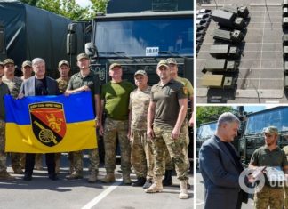 Снаряды будут лететь в правильном направлении: Порошенко передал технику артиллеристам и везет большой груз на восточный фронт