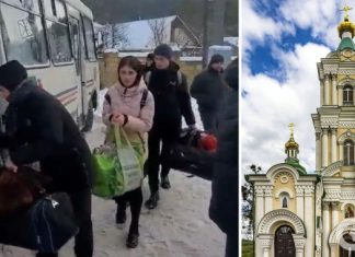 Из Кременецкого монастыря »выселяют» студентов-поклонников Московского патриархата: фото