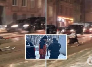 Во Львове полиция оштрафовала блогера, который »замаскировался» под бабушку и катался на лыжах: данные о нем передали в военкомат