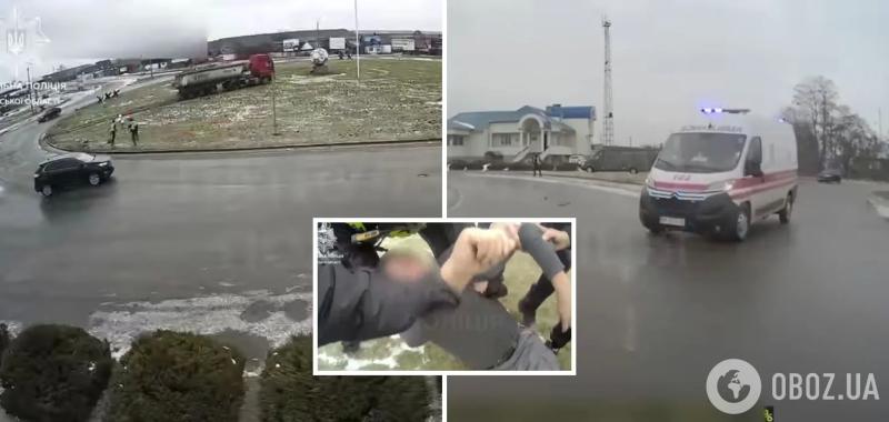 Полицейские спасли жизнь водителя в Ривненской области: волнующее видео