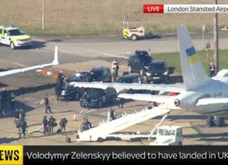 Самолет с Зеленским приземлился в Лондоне: опубликованы кадры