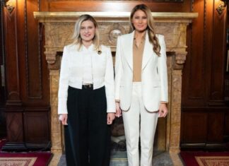 Защита детей и письмо Путину: первые кадры и детали встречи Елены Зеленской и Мелании Трамп