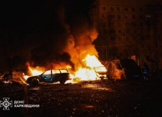 Российские дроны атаковали Харьков: горит 9-этажка, более 30 пострадавших